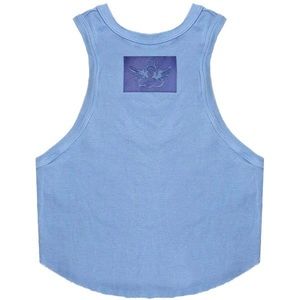 Boys lie Sea Tank in Blue